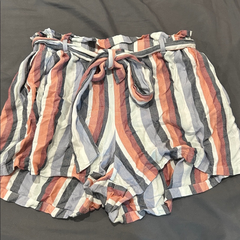 Hollister Multi-Color Striped Shorts